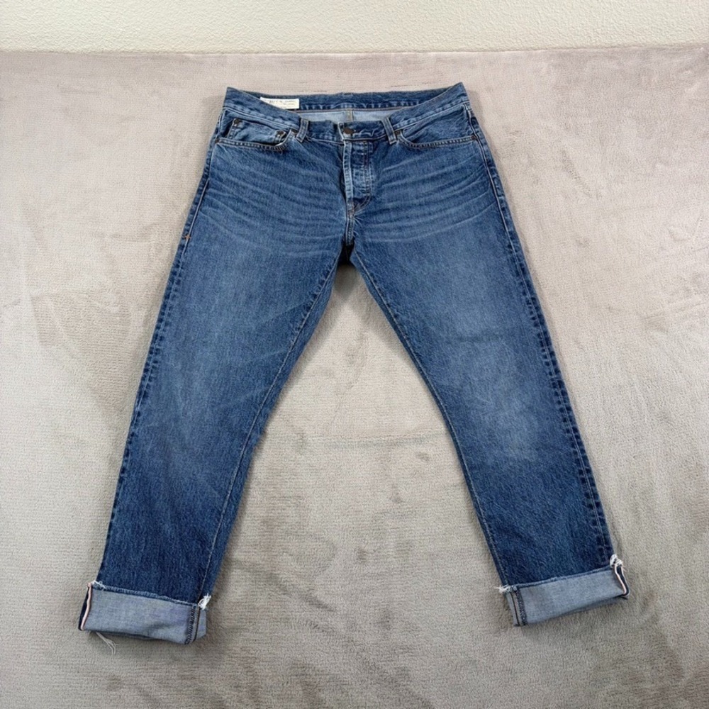 Imogene + Willie James Selvedge RedLine Jeans Blue Wash Women Fits 32‎ (Tag 28R)